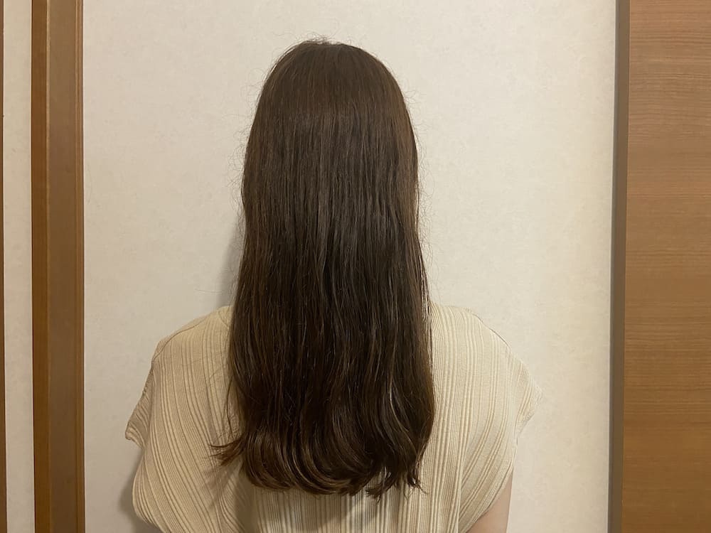トリコレ使用7日目の髪の毛